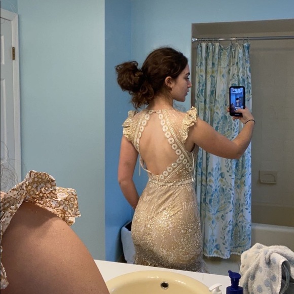 Hello Molly Champagne Dress - Picture 2 of 2